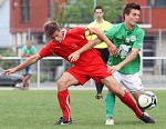 (c) 2012 - Fu�ball, Toto-Jugendliga, Akademie K�rnten U16 vs AKA Burgenland U16 - Bild zeigt: Johannes Zebedin (AKA K�rnten) und David Gausch (AKA Burgenland)