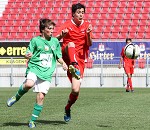 (c) 2012 - Fu�ball, Toto-Jugendliga, Akademie K�rnten U15 vs AKA Burgenland U15 - Bild zeigt: Julius Ertlthaler (AKA Burgenland) und Philip Stromberger (AKA K�rnten)