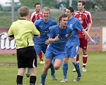 (c) 2012 - Fu�ball, Unterliga Ost, ASV gegen Friesach. - Bild zeigt: den Jubel von Stefan Kobald und Florian Bidovec (ASV)