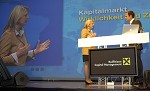 Raiffeisen Capital Management. Kunden-Roadshow Kaernten zum Thema Kapitalmaerkte: Wirklichkeit und Zukunft. Bild zeigt v.l. Dr. Karin Kneissl (Nahost- und Oelexpertin) und Wirtschaftsjournalist Florian Fischer-Fabian (Bayerischer Rundfunk). pressefotos, sportfoto, sportfotos, krnten, kaernten, pressefoto, oskar, hher, wolfgang, jannach, sport, wirtschaft, kultur, politik, innenpolitik, auenpolitik, lokal, chronik, fotos, fotografie, fotographie, canon, eos, 1d, mark IV, mark 4, fotopool, powerpixx, hherfoto, hoeherfoto, klagenfurt, villach, wolfsberg, spittal, feldkirchen, vlkermarkt, voelkermarkt, lienz, osttirol, hermagor, archiv, fotoarchiv, photo, photoarchiv, kleine, zeitung, kleinzeitung, ktz, krntner tages zeitung, krntner woche, krntner, woche, kronen zeitung, krone, kronen, zeitung, sportfotographie, sportfotografie, kurier, krntner monat, monatsmagazin, tageszeitung, wochenzeitung, gratiszeitung, fuball, fussball, eishockey, icehockey, tennis, basketball, handball, volleyball, beachvolleyball, schi, ski, ski alpin, ski nordisch, schi nordisch, nordisch, langlaufen, schispringen, skispringen, biathlon