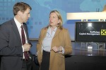 Raiffeisen Capital Management. Kunden-Roadshow Kaernten zum Thema Kapitalmaerkte: Wirklichkeit und Zukunft. Bild zeigt v.l.  Vorstandsdirektor Mag. Georg Messner (RLB Kaernten) und  Dr. Karin Kneissl (Nahost- und Oelexpertin). pressefotos, sportfoto, sportfotos, krnten, kaernten, pressefoto, oskar, hher, wolfgang, jannach, sport, wirtschaft, kultur, politik, innenpolitik, auenpolitik, lokal, chronik, fotos, fotografie, fotographie, canon, eos, 1d, mark IV, mark 4, fotopool, powerpixx, hherfoto, hoeherfoto, klagenfurt, villach, wolfsberg, spittal, feldkirchen, vlkermarkt, voelkermarkt, lienz, osttirol, hermagor, archiv, fotoarchiv, photo, photoarchiv, kleine, zeitung, kleinzeitung, ktz, krntner tages zeitung, krntner woche, krntner, woche, kronen zeitung, krone, kronen, zeitung, sportfotographie, sportfotografie, kurier, krntner monat, monatsmagazin, tageszeitung, wochenzeitung, gratiszeitung, fuball, fussball, eishockey, icehockey, tennis, basketball, handball, volleyball, beachvolleyball, schi, ski, ski alpin, ski nordisch, schi nordisch, nordisch, langlaufen, schispringen, skispringen, biathlon