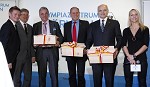 (c) 2014 - Olympiazentrum Klagenfurt, Erffnung. - Bild zeigt: Sportdirektor Arno Arthofer, Landeshauptmann Peter Kaiser (Kaernten), einen Berater des OC, Generalsekretr Peter Mennel, Prsident Karl Stoss (OC) und Jasmin Ouschan. pressefotos, sportfoto, sportfotos, krnten, kaernten, pressefoto, oskar, hher, wolfgang, jannach, sport, wirtschaft, kultur, politik, innenpolitik, auenpolitik, lokal, chronik, fotos, fotografie, fotographie, canon, eos, 1d, mark IV, mark 4, fotopool, powerpixx, hherfoto, hoeherfoto, klagenfurt, villach, wolfsberg, spittal, feldkirchen, vlkermarkt, voelkermarkt, lienz, osttirol, hermagor, archiv, fotoarchiv, photo, photoarchiv, kleine, zeitung, kleinzeitung, ktz, krntner tages zeitung, krntner woche, krntner, woche, kronen zeitung, krone, kronen, zeitung, sportfotographie, sportfotografie, kurier, krntner monat, monatsmagazin, tageszeitung, wochenzeitung, gratiszeitung, fuball, fussball, eishockey, icehockey, tennis, basketball, handball, volleyball, beachvolleyball, schi, ski, ski alpin, ski nordisch, schi nordisch, nordisch, langlaufen, schispringen, skispringen, biathlon