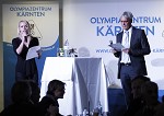 (c) 2014 - Olympiazentrum Klagenfurt, Erffnung. - Bild zeigt: Jasmin Ouschan und Gustav Rainer. pressefotos, sportfoto, sportfotos, krnten, kaernten, pressefoto, oskar, hher, wolfgang, jannach, sport, wirtschaft, kultur, politik, innenpolitik, auenpolitik, lokal, chronik, fotos, fotografie, fotographie, canon, eos, 1d, mark IV, mark 4, fotopool, powerpixx, hherfoto, hoeherfoto, klagenfurt, villach, wolfsberg, spittal, feldkirchen, vlkermarkt, voelkermarkt, lienz, osttirol, hermagor, archiv, fotoarchiv, photo, photoarchiv, kleine, zeitung, kleinzeitung, ktz, krntner tages zeitung, krntner woche, krntner, woche, kronen zeitung, krone, kronen, zeitung, sportfotographie, sportfotografie, kurier, krntner monat, monatsmagazin, tageszeitung, wochenzeitung, gratiszeitung, fuball, fussball, eishockey, icehockey, tennis, basketball, handball, volleyball, beachvolleyball, schi, ski, ski alpin, ski nordisch, schi nordisch, nordisch, langlaufen, schispringen, skispringen, biathlon