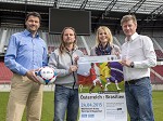 (c) 2015 - Sportpark Klagenfurt, Tournament dello nazioni, sterreich gegen Brasilien, Vorberichterstattung.. - Bild zeigt: Daniel Greinet, Gert Unterkfler, Barbara Pichler (Sportpark) und Sportdirektor Arno Arthofer (Krnten). pressefotos, sportfoto, sportfotos, krnten, kaernten, pressefoto, oskar, hher, wolfgang, jannach, sport, wirtschaft, kultur, politik, innenpolitik, auenpolitik, lokal, chronik, fotos, fotografie, fotographie, canon, eos, 1d, mark IV, mark 4, fotopool, powerpixx, hherfoto, hoeherfoto, klagenfurt, villach, wolfsberg, spittal, feldkirchen, vlkermarkt, voelkermarkt, lienz, osttirol, hermagor, archiv, fotoarchiv, photo, photoarchiv, kleine, zeitung, kleinzeitung, ktz, krntner tages zeitung, krntner woche, krntner, woche, kronen zeitung, krone, kronen, zeitung, sportfotographie, sportfotografie, kurier, krntner monat, monatsmagazin, tageszeitung, wochenzeitung, gratiszeitung, fuball, fussball, eishockey, icehockey, tennis, basketball, handball, volleyball, beachvolleyball, schi, ski, ski alpin, ski nordisch, schi nordisch, nordisch, langlaufen, schispringen, skispringen, biathlon