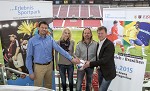 (c) 2015 - Sportpark Klagenfurt, Tournament dello nazioni, sterreich gegen Brasilien, Vorberichterstattung.. - Bild zeigt: Daniel Greinet, Barbara Pichler, Gert Unterkfler (Sportpark) und Sportdirektor Arno Arthofer (Krnten). pressefotos, sportfoto, sportfotos, krnten, kaernten, pressefoto, oskar, hher, wolfgang, jannach, sport, wirtschaft, kultur, politik, innenpolitik, auenpolitik, lokal, chronik, fotos, fotografie, fotographie, canon, eos, 1d, mark IV, mark 4, fotopool, powerpixx, hherfoto, hoeherfoto, klagenfurt, villach, wolfsberg, spittal, feldkirchen, vlkermarkt, voelkermarkt, lienz, osttirol, hermagor, archiv, fotoarchiv, photo, photoarchiv, kleine, zeitung, kleinzeitung, ktz, krntner tages zeitung, krntner woche, krntner, woche, kronen zeitung, krone, kronen, zeitung, sportfotographie, sportfotografie, kurier, krntner monat, monatsmagazin, tageszeitung, wochenzeitung, gratiszeitung, fuball, fussball, eishockey, icehockey, tennis, basketball, handball, volleyball, beachvolleyball, schi, ski, ski alpin, ski nordisch, schi nordisch, nordisch, langlaufen, schispringen, skispringen, biathlon