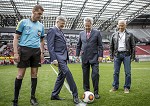 (c) 2015 - Turnier der Nationen, Auftaktspiel sterreich U16 gegen Brasilien U16.  - Bild zeigt: Schiedsrichter Manfred Krassnitzer, Landeshauptmann Peter Kaiser (Kaernten), Bundesprsident Heinz Fischer (sterreich) und Brgermeister Walter Hartlieb (Ktschach-Mauthen). pressefotos, sportfoto, sportfotos, krnten, kaernten, pressefoto, oskar, hher, wolfgang, jannach, sport, wirtschaft, kultur, politik, innenpolitik, auenpolitik, lokal, chronik, fotos, fotografie, fotographie, canon, eos, 1d, mark IV, mark 4, fotopool, powerpixx, hherfoto, hoeherfoto, klagenfurt, villach, wolfsberg, spittal, feldkirchen, vlkermarkt, voelkermarkt, lienz, osttirol, hermagor, archiv, fotoarchiv, photo, photoarchiv, kleine, zeitung, kleinzeitung, ktz, krntner tages zeitung, krntner woche, krntner, woche, kronen zeitung, krone, kronen, zeitung, sportfotographie, sportfotografie, kurier, krntner monat, monatsmagazin, tageszeitung, wochenzeitung, gratiszeitung, fuball, fussball, eishockey, icehockey, tennis, basketball, handball, volleyball, beachvolleyball, schi, ski, ski alpin, ski nordisch, schi nordisch, nordisch, langlaufen, schispringen, skispringen, biathlon