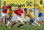 (c) 2015 - Turnier der Nationen, Auftaktspiel sterreich U16 gegen Brasilien U16.  - Bild zeigt: eine Spielszene. pressefotos, sportfoto, sportfotos, krnten, kaernten, pressefoto, oskar, hher, wolfgang, jannach, sport, wirtschaft, kultur, politik, innenpolitik, auenpolitik, lokal, chronik, fotos, fotografie, fotographie, canon, eos, 1d, mark IV, mark 4, fotopool, powerpixx, hherfoto, hoeherfoto, klagenfurt, villach, wolfsberg, spittal, feldkirchen, vlkermarkt, voelkermarkt, lienz, osttirol, hermagor, archiv, fotoarchiv, photo, photoarchiv, kleine, zeitung, kleinzeitung, ktz, krntner tages zeitung, krntner woche, krntner, woche, kronen zeitung, krone, kronen, zeitung, sportfotographie, sportfotografie, kurier, krntner monat, monatsmagazin, tageszeitung, wochenzeitung, gratiszeitung, fuball, fussball, eishockey, icehockey, tennis, basketball, handball, volleyball, beachvolleyball, schi, ski, ski alpin, ski nordisch, schi nordisch, nordisch, langlaufen, schispringen, skispringen, biathlon