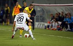 (c) 2015 - Sportpark Klagenfurt, Fuball-Euroleague Qualifikation, 3. Runde, WAC gegen Dortmund. - Bild zeigt: Thomas Zuendel (RZ Pellets WAC) und Mats Hummels (Borussia Dortmund) . pressefotos, sportfoto, sportfotos, krnten, kaernten, pressefoto, oskar, hher, wolfgang, jannach, sport, wirtschaft, kultur, politik, innenpolitik, auenpolitik, lokal, chronik, fotos, fotografie, fotographie, canon, eos, 1d, mark IV, mark 4, fotopool, powerpixx, hherfoto, hoeherfoto, klagenfurt, villach, wolfsberg, spittal, feldkirchen, vlkermarkt, voelkermarkt, lienz, osttirol, hermagor, archiv, fotoarchiv, photo, photoarchiv, kleine, zeitung, kleinzeitung, ktz, krntner tages zeitung, krntner woche, krntner, woche, kronen zeitung, krone, kronen, zeitung, sportfotographie, sportfotografie, kurier, krntner monat, monatsmagazin, tageszeitung, wochenzeitung, gratiszeitung, fuball, fussball, eishockey, icehockey, tennis, basketball, handball, volleyball, beachvolleyball, schi, ski, ski alpin, ski nordisch, schi nordisch, nordisch, langlaufen, schispringen, skispringen, biathlon