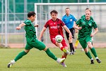 (c) 2026 - Fu�ball, Unterliga Mitte SC Landskron gegen SGA Sirnitz. - Bild zeigt: David Gr�fischer (Landskron), Andre Rausch (Sirnitz) und Matteo Zauner (Landskron).